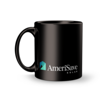 11 oz. Black Ceramic Mug - Solar