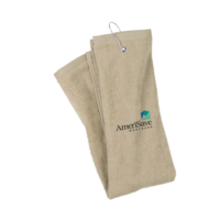 Grommeted Tri-Fold Golf Towel