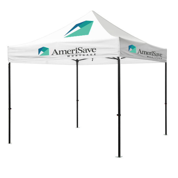 Premium Aluminum (Black)10' Tent Kit (Full-Bleed Dye-Sublimation)